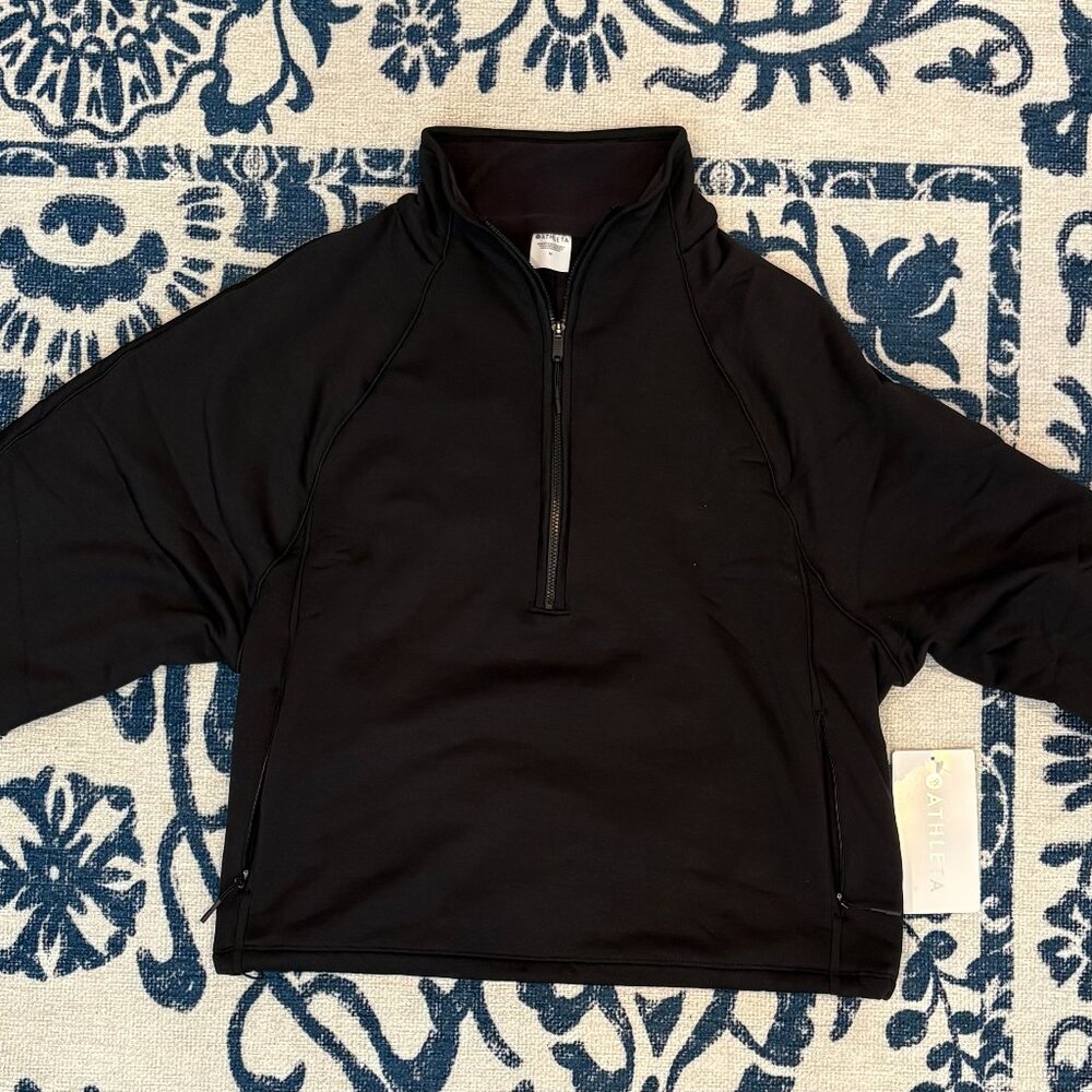 Athleta 1/2 Zip Fleece Lined Sweatshirt